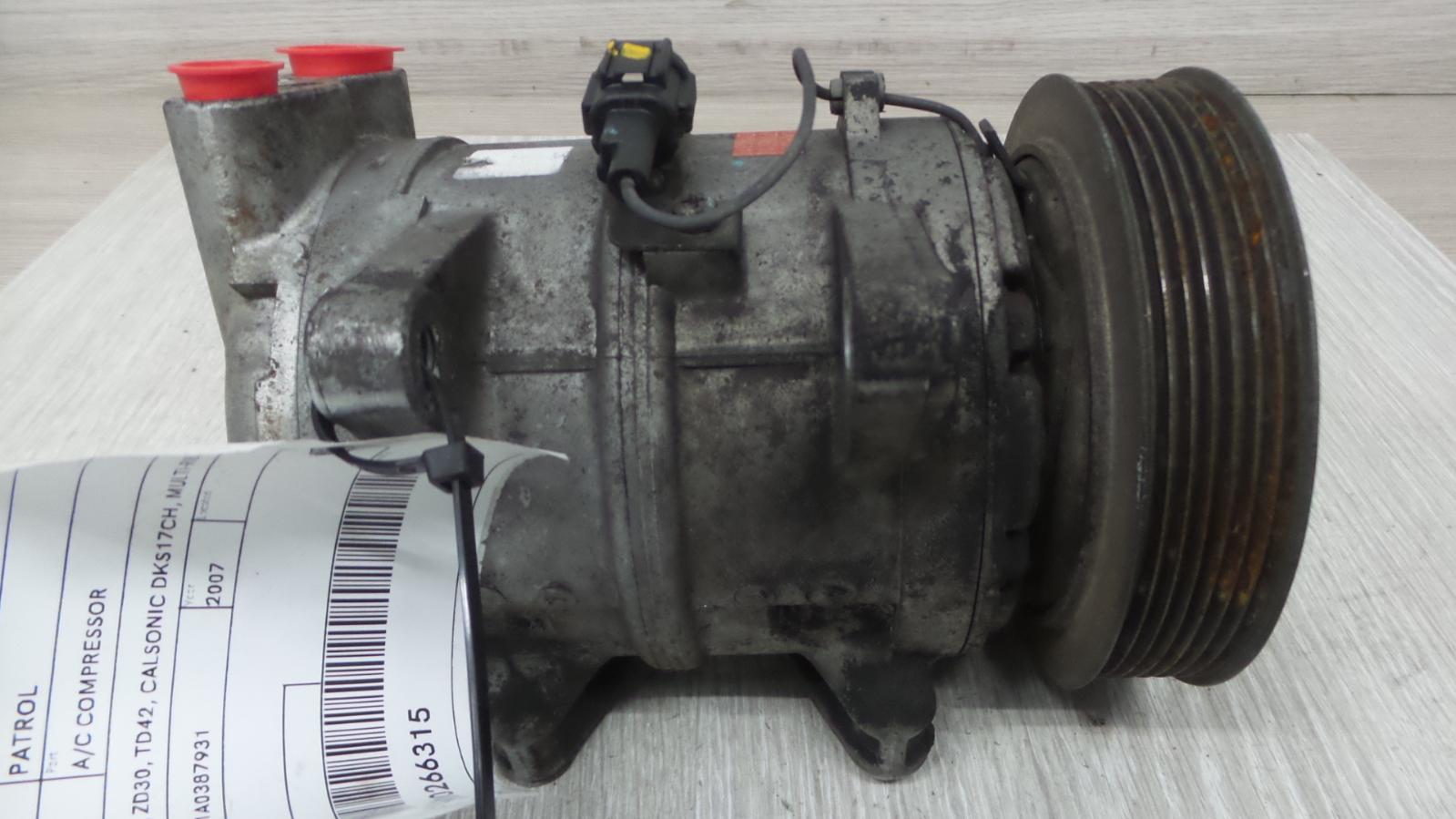 NISSAN PATROL A/C COMPRESSOR DIESEL, 3.0, ZD30, TD42, CALSONIC DKS17CH, MULTI-RI