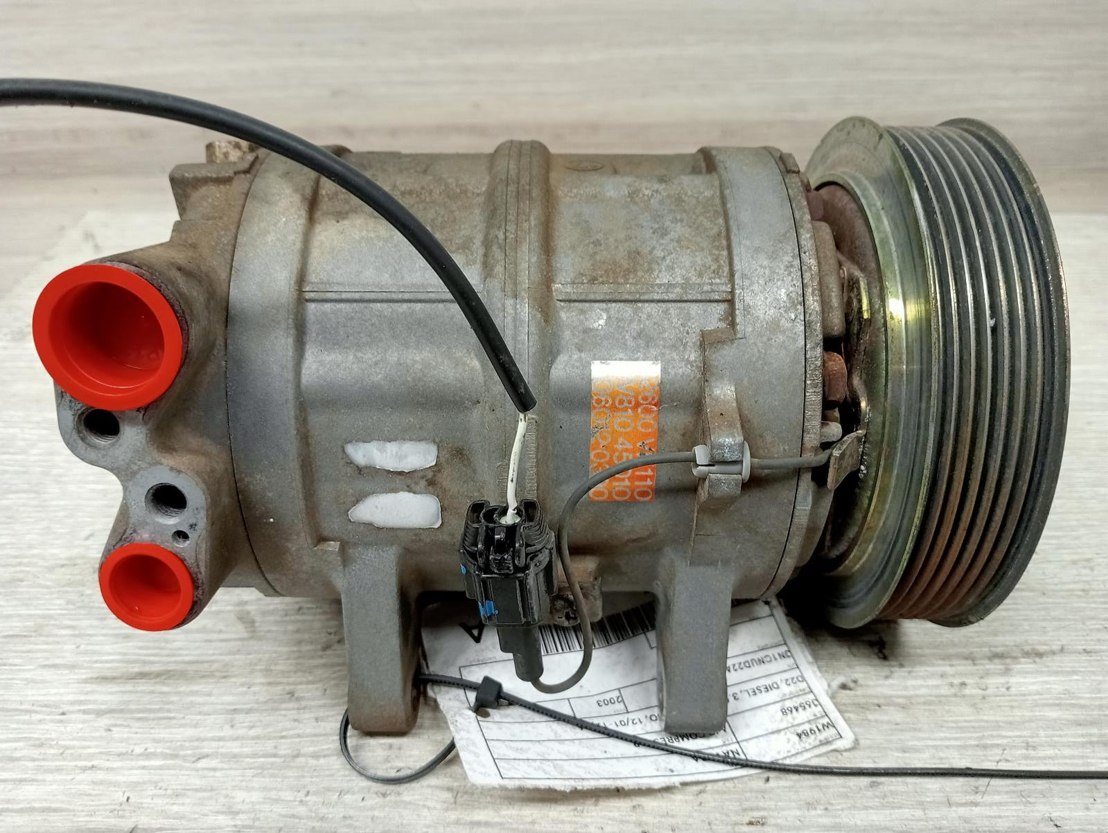 NISSAN NAVARA A/C COMPRESSOR D22, DIESEL, 3.0, ZD30, TURBO, 12/0112/06 2003