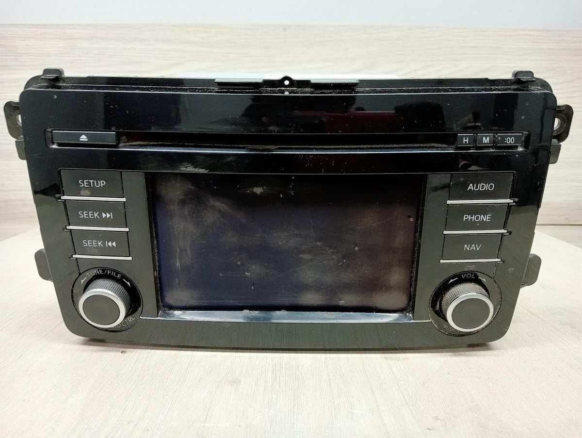 MAZDA CX9 STEREO/HEAD UNIT DISPLAY UNIT, SAT NAV TYPE (P/N TD9266DVO), 12/07-12/