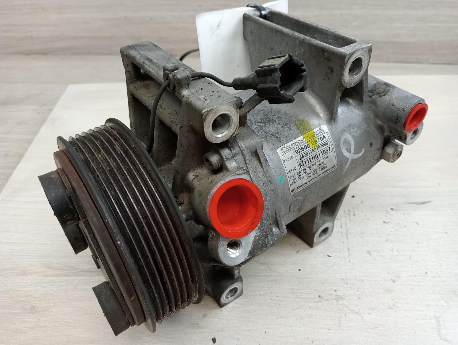 NISSAN NAVARA A/C COMPRESSOR D40, 2.5, YD25, DIESEL, P/N 92600EB70A, 09/05-08/15