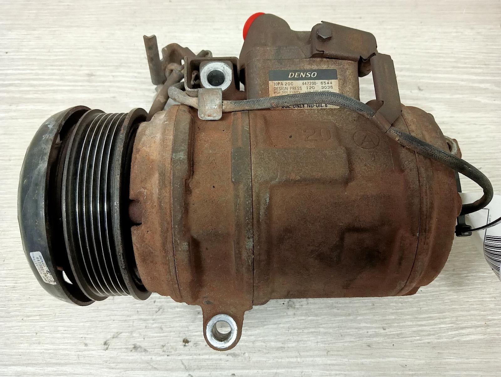 TOYOTA LANDCRUISER A/C COMPRESSOR 100 SERIES, 4.7, 2UZFE, PETROL, ND P/N 10PA20