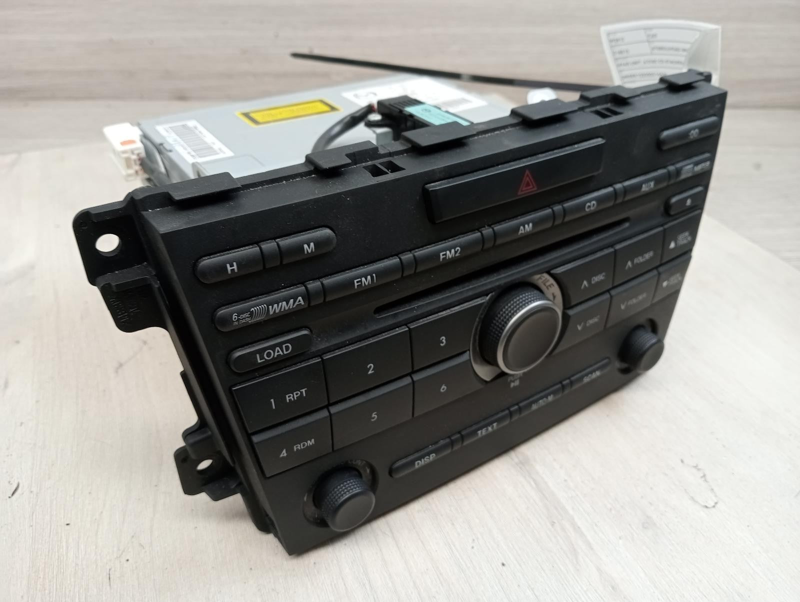 MAZDA CX7 STEREO/HEAD UNIT HEAD UNIT, 6 DISC CD STACKER, ER, 06/0902/12 2010
