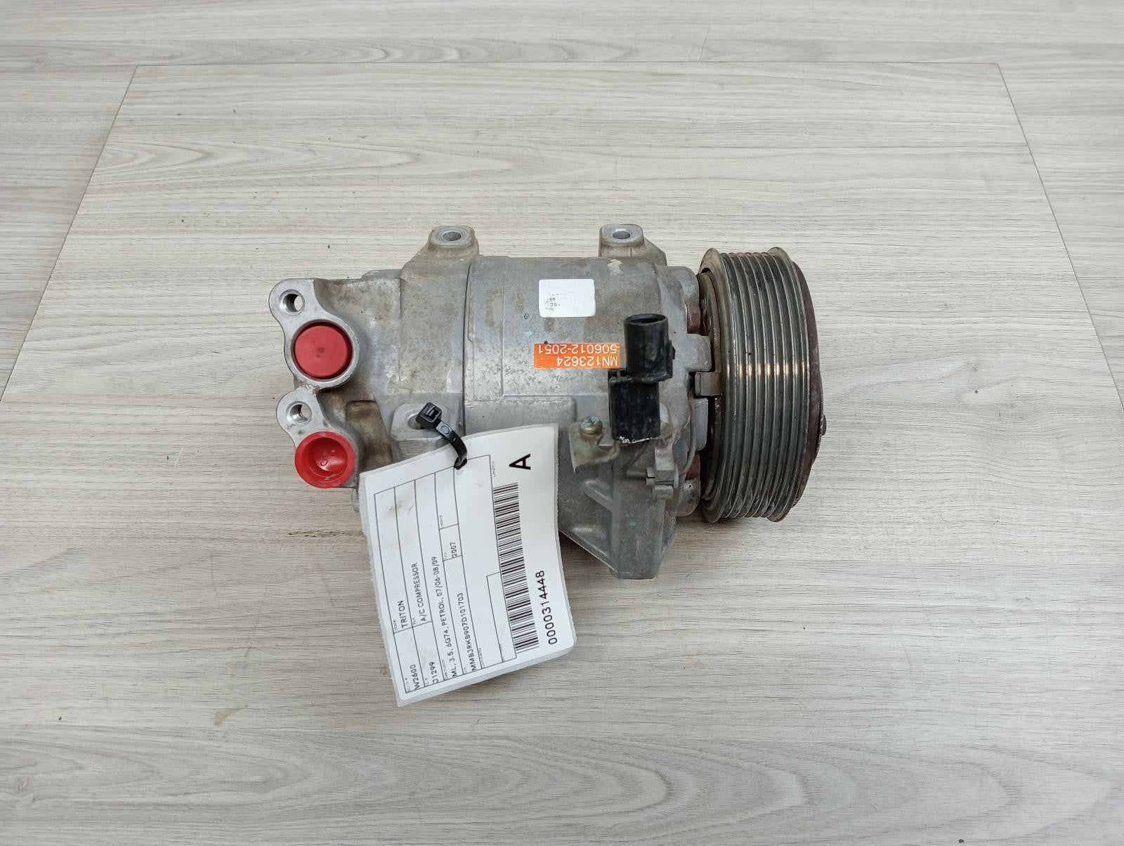 MITSUBISHI TRITON A/C COMPRESSOR ML, 3.5, 6G74, PETROL, 07/0608/09 2007