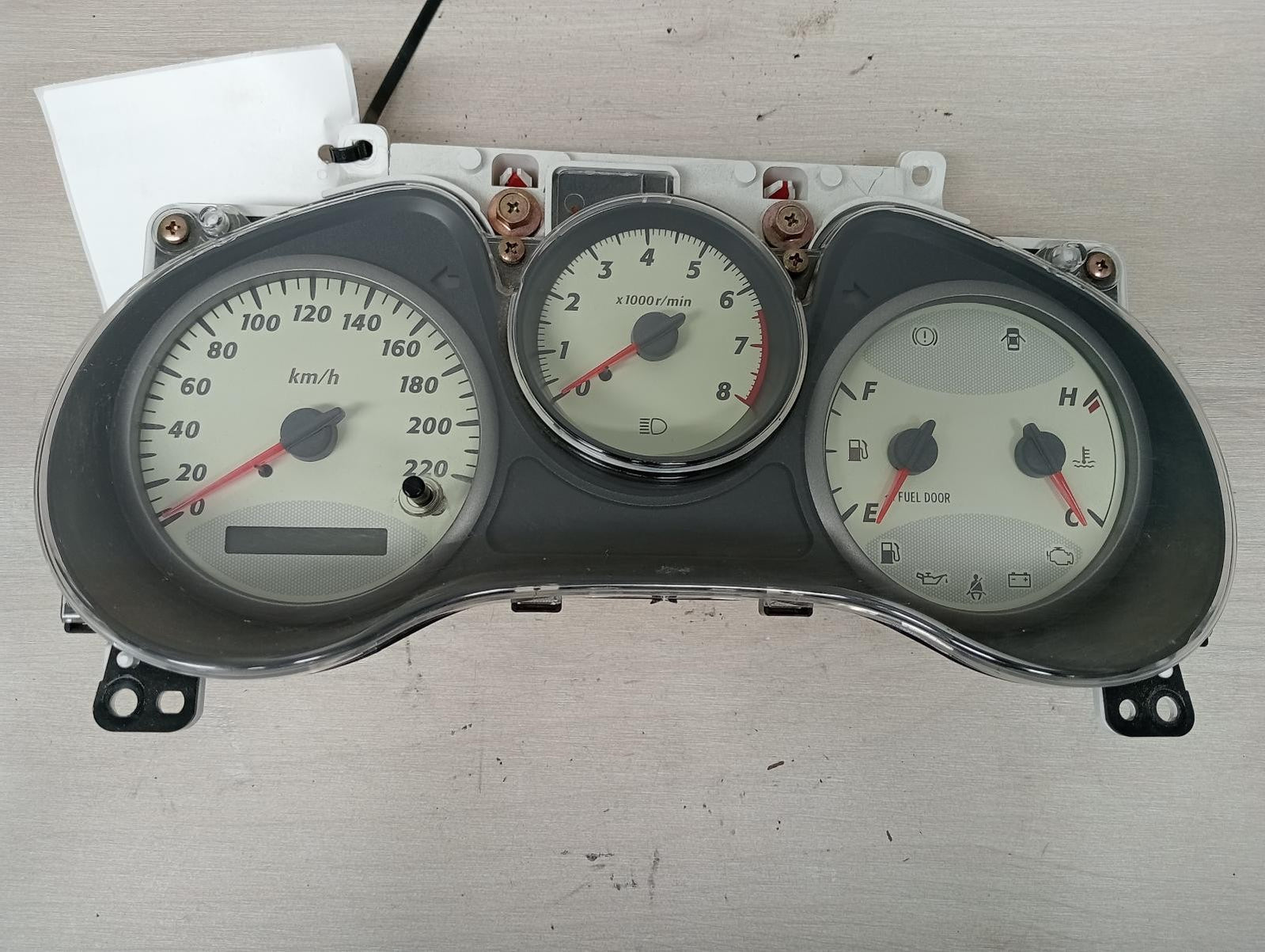 TOYOTA RAV4 INSTRUMENT CLUSTER 2L, MANUAL, 07/0007/03 2002