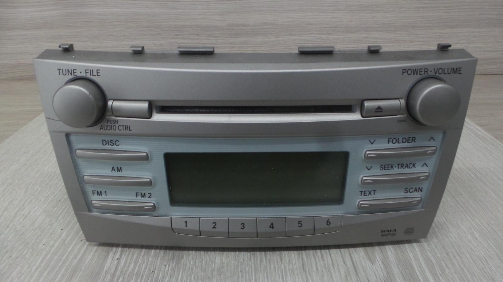 TOYOTA CAMRY STEREO/HEAD UNIT RADIO/CD STACKER IN DASH, ACV40, NON BLUETOOTH TYP