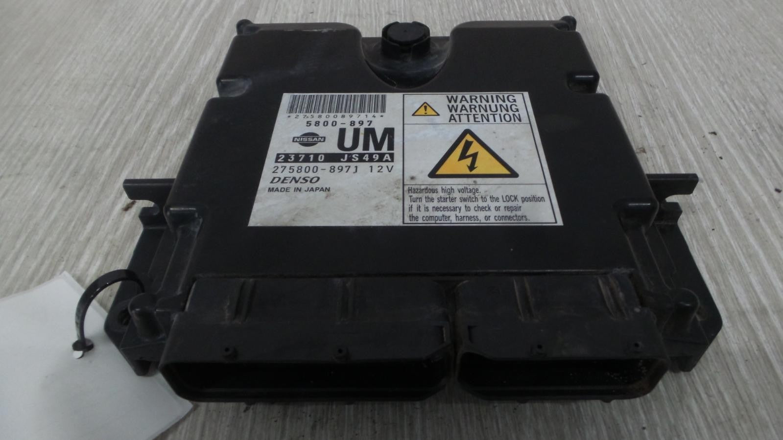 NISSAN NAVARA ECU D40 (VIN MNT), ENGINE ECU, 2.5, DIESEL, P/N 23710JS48A, ECU ON