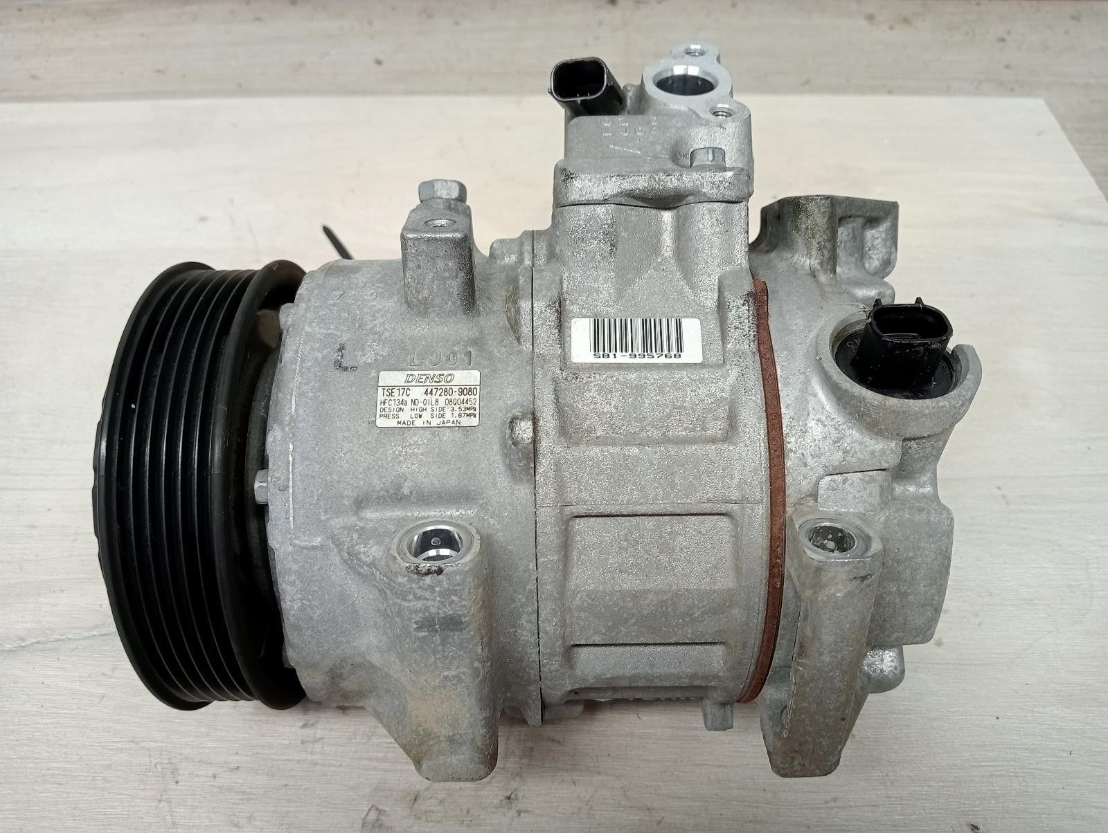 TOYOTA CAMRY A/C COMPRESSOR ASV50, 2.5, 2ARFE, 12/1110/17 2013