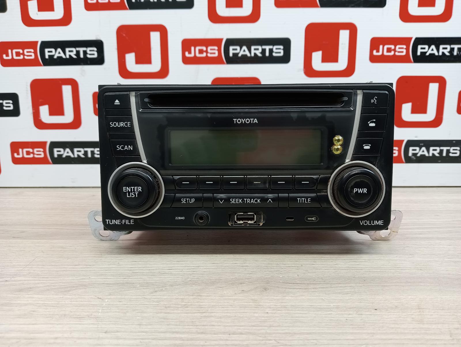 TOYOTA HILUX STEREO/HEAD UNIT SINGLE DISC CD PLAYER (P/N ON FACE 22840), 02/05-0