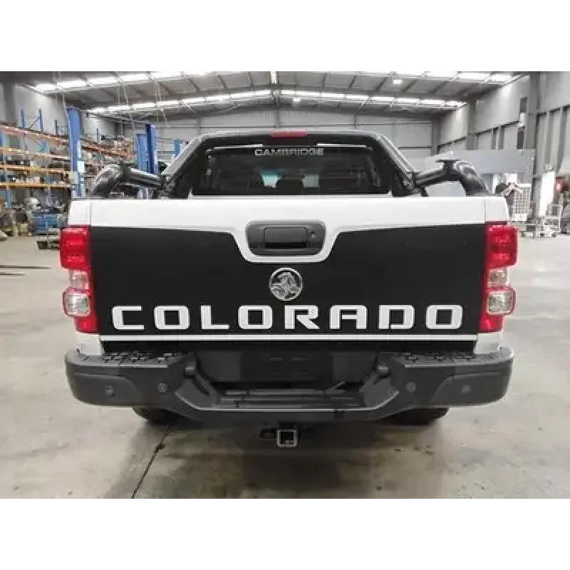 HOLDEN COLORADO REAR BUMPER RG, BLACK, W/ REAR STEP TYPE, 07/16-12/20 2018