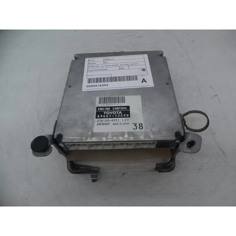 TOYOTA COROLLA ECU ENGINE ECU, 1.8, 1ZZ-FE, PETROL, ECU ONLY, ZZE122, 12/01-06/0