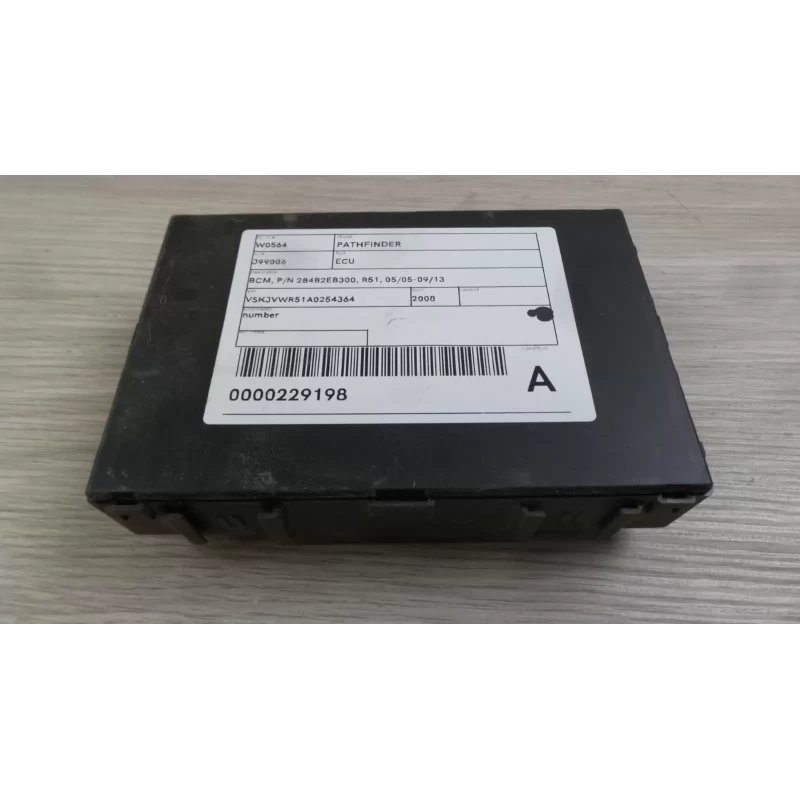 NISSAN PATHFINDER ECU BCM, P/N 284B24X01A, R51, 05/05-09/13 2008 YD25