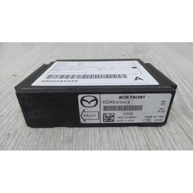 MAZDA CX5 ECU BCM, P/N KD45, KE, 02/12-12/16 2013 2.2 DIESEL