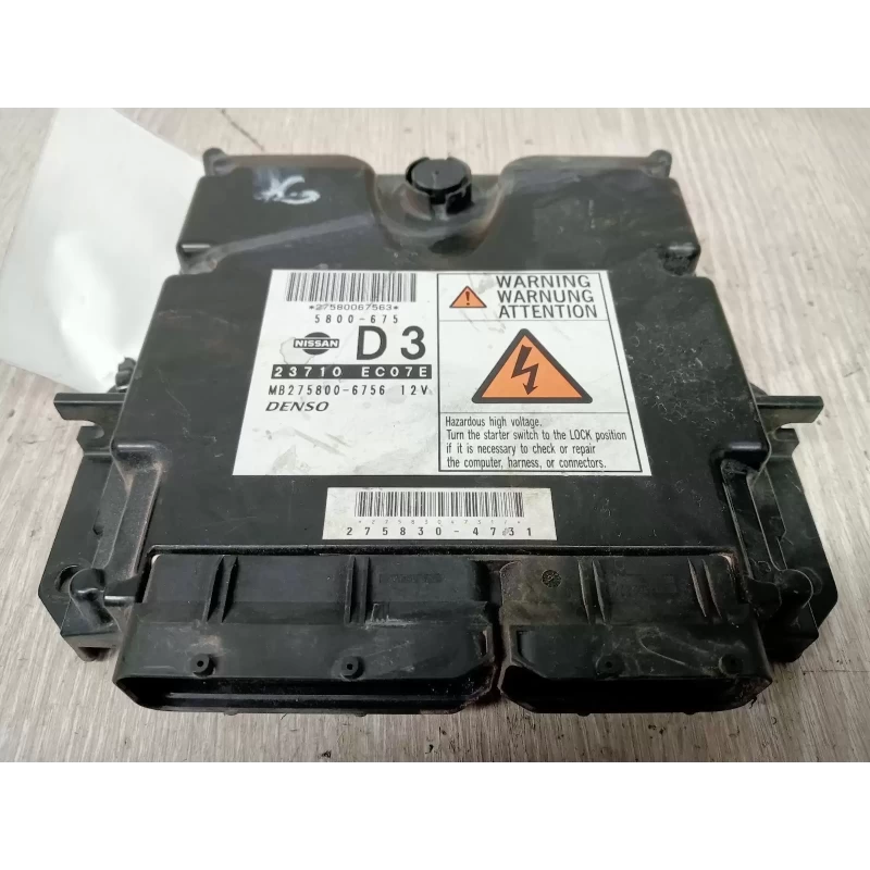 NISSAN NAVARA ECU D40 (VIN VSK), ENGINE ECU, 2.5, DIESEL, MANUAL T/M, P/N 23710E