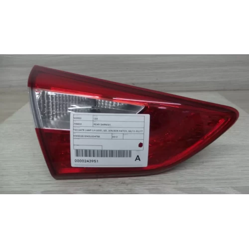 HYUNDAI I30 REAR GARNISH TAILGATE LAMP (LH SIDE), GD, 3DR/5DR HATCH, 03/12-02/17