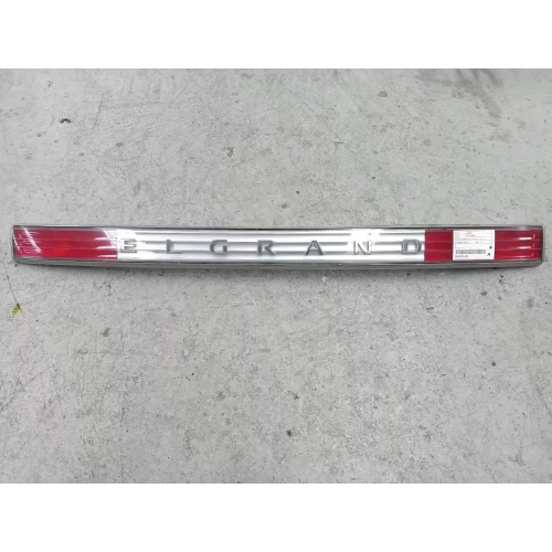 NISSAN ELGRAND REAR GARNISH TAILGATE GARNISH, E51, CLEAR/RED, 12/04-12/10 2007