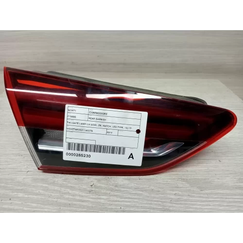 HOLDEN COMMODORE REAR GARNISH TAILGATE LAMP (LH SIDE), ZB, HATCH, LED TYPE, 10/1