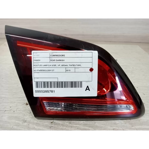 HOLDEN COMMODORE REAR GARNISH BOOTLID LAMP (LH SIDE), VF, SEDAN, TINTED TYPE, EV