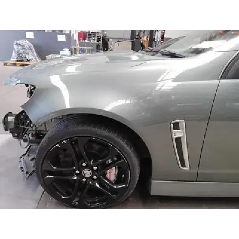 HOLDEN COMMODORE LEFT GUARD VF, GUARD VENT, W/ FLASHER TYPE, CHROME, 05/13-12/17