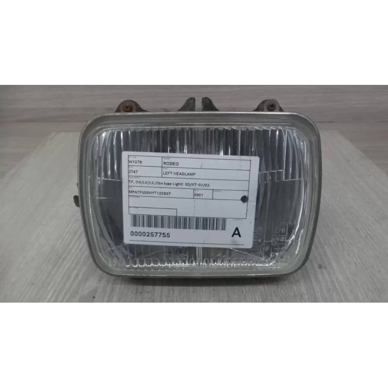 HOLDEN RODEO LEFT HEADLAMP TF, DX/LX/LS,(2bx type Light)  03/97-02/03 2001