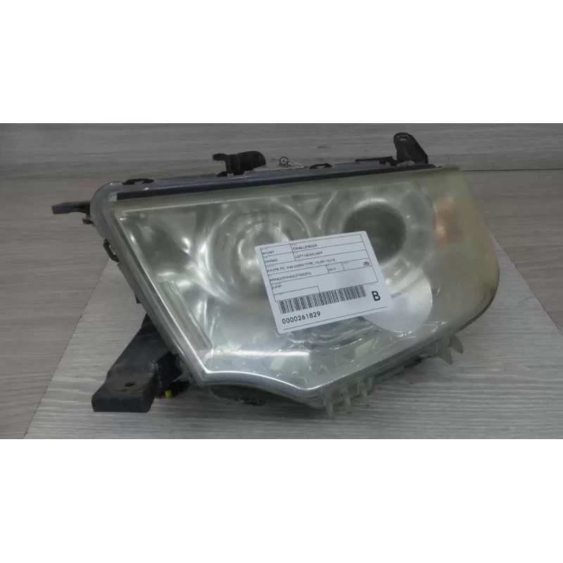 MITSUBISHI CHALLENGER LEFT HEADLAMP KH/PB-PC, HALOGEN TYPE, 12/09-12/15 2012