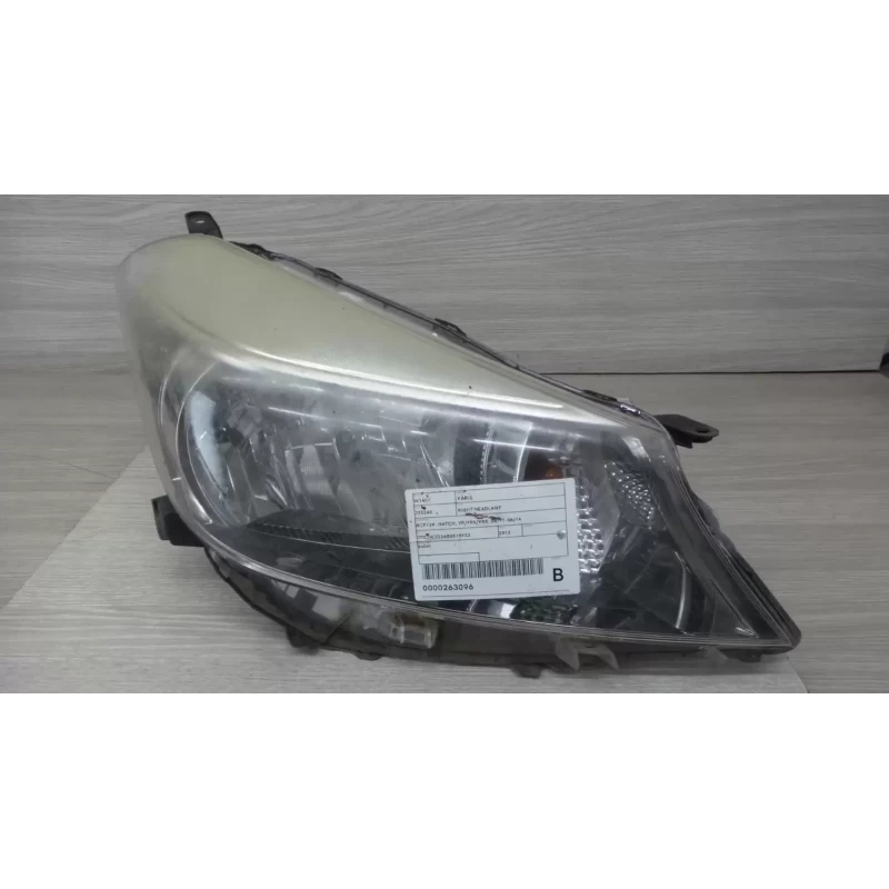 TOYOTA YARIS RIGHT HEADLAMP NCP13#, HATCH, YR/YRS/YRX, 08/11-06/14 2012