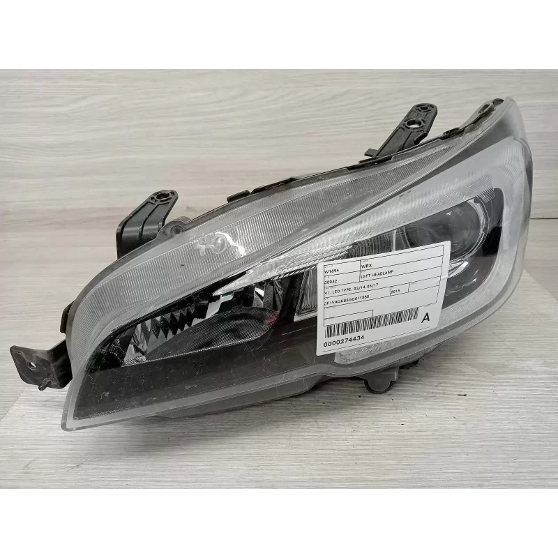 SUBARU WRX LEFT HEADLAMP V1, LED TYPE, 03/14-05/17 2015