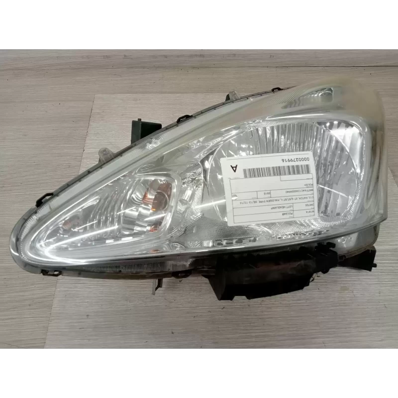 NISSAN PULSAR LEFT HEADLAMP C12, HATCH, ST-S/ST/ST-L, HALOGEN TYPE, 05/13-12/16