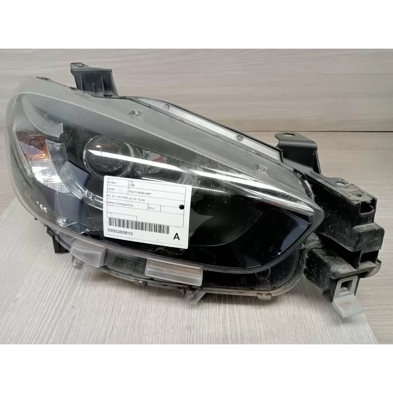 MAZDA CX5 RIGHT HEADLAMP KE, GT, LED TYPE, 01/15-12/16 2016