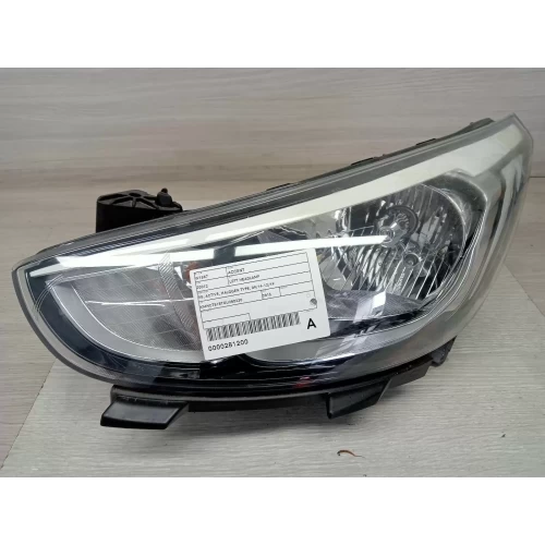 HYUNDAI ACCENT LEFT HEADLAMP RB, ACTIVE, HALOGEN TYPE, 09/14-12/19 2015