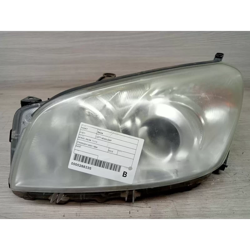 TOYOTA RAV4 LEFT HEADLAMP ACA33, 08/08-11/12 2010