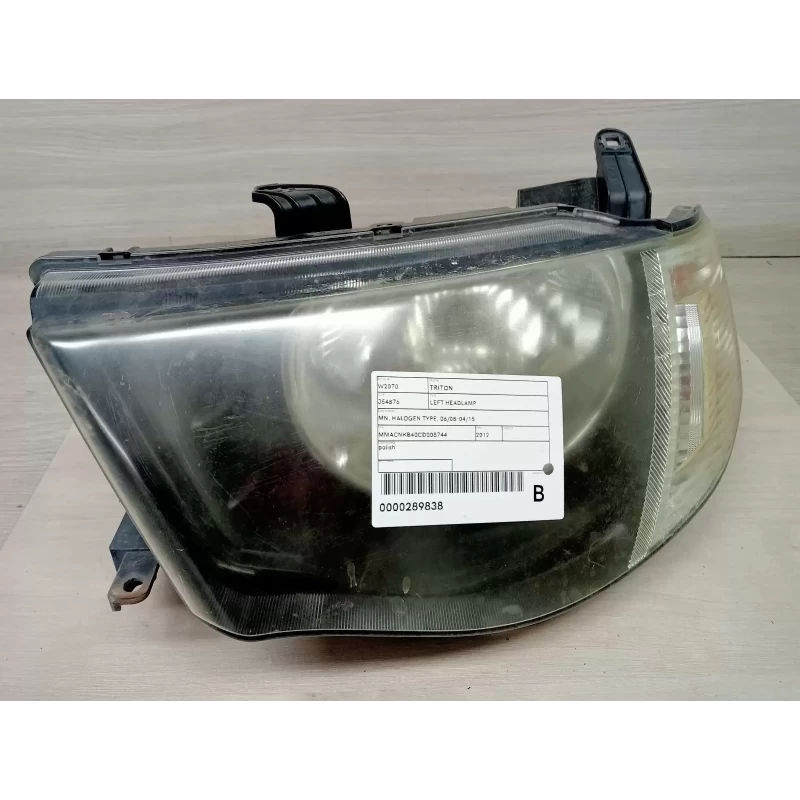 MITSUBISHI TRITON LEFT HEADLAMP MN, HALOGEN TYPE, 06/08-04/15 2012