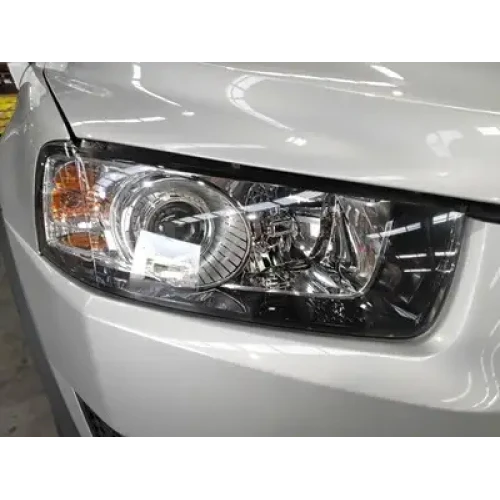 HOLDEN CAPTIVA RIGHT HEADLAMP CG, CAPTIVA 7 (4TH VIN = C), BLACK SURROUND, 01/11