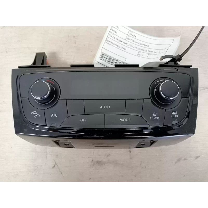 SUZUKI VITARA HEATER/AC CONTROLS VITARA, LY (VIN TSM), CLIMATE CONTROL TYPE, 06/