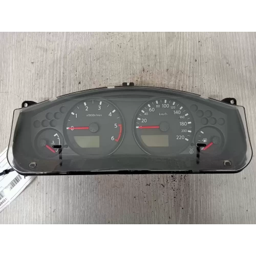 NISSAN NAVARA INSTRUMENT CLUSTER D40 (VIN VSK), 4WD, DIESEL, 2.5, AUTO T/M, 09/0