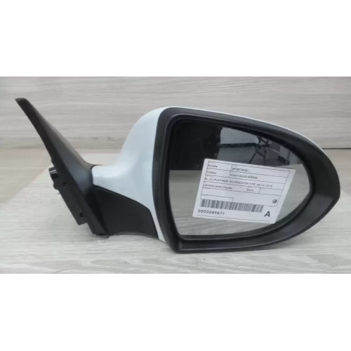 KIA SPORTAGE RIGHT DOOR MIRROR SL, SLi/PLATINUM, W/ INDICATOR TYPE, 06/13-10/15