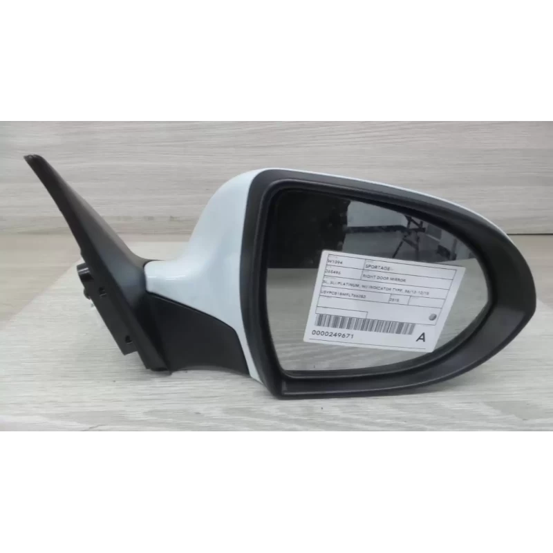 KIA SPORTAGE RIGHT DOOR MIRROR SL, SLi/PLATINUM, W/ INDICATOR TYPE, 06/13-10/15