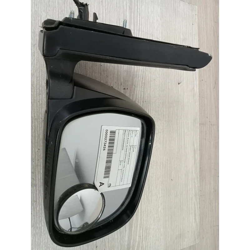TOYOTA HILUX RIGHT DOOR MIRROR POWER, BLACK, W/ BASE EXTENSION TYPE, 10 PIN PLUG