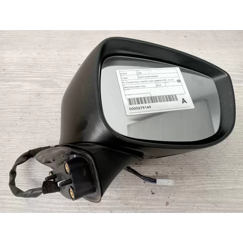 MAZDA CX9 RIGHT DOOR MIRROR TC, POWER FOLD, HEATED, NON CAMERA TYPE , 01/18- 201