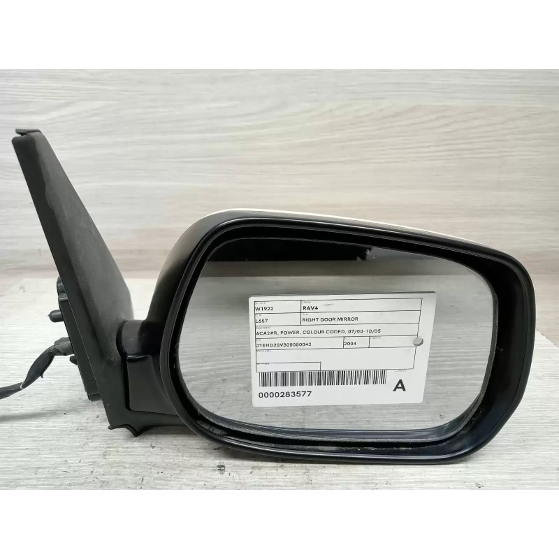 TOYOTA RAV4 RIGHT DOOR MIRROR ACA2#R, POWER, COLOUR CODED, 07/00-10/05 2004