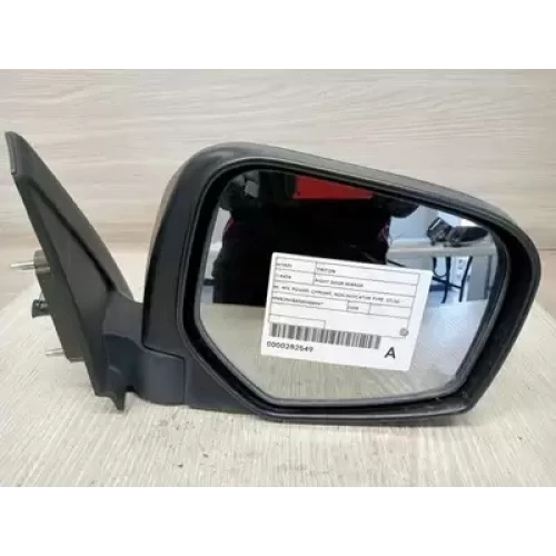 MITSUBISHI TRITON RIGHT DOOR MIRROR ML-MN, POWER, CHROME, NON INDICATOR TYPE, 07