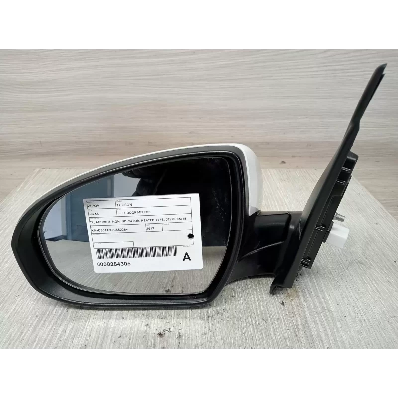 HYUNDAI TUCSON LEFT DOOR MIRROR TL, ACTIVE X, NON INDICATOR, HEATED TYPE, 07/15-