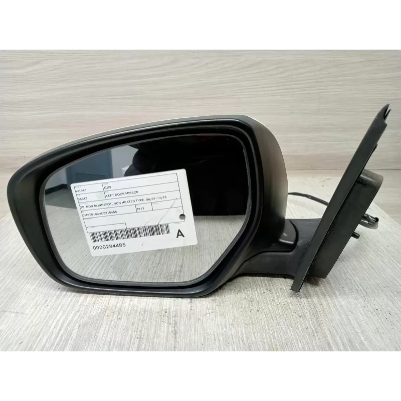 MAZDA CX9 LEFT DOOR MIRROR TB, NON BLINDSPOT, NON HEATED TYPE, 06/09-12/15 2012