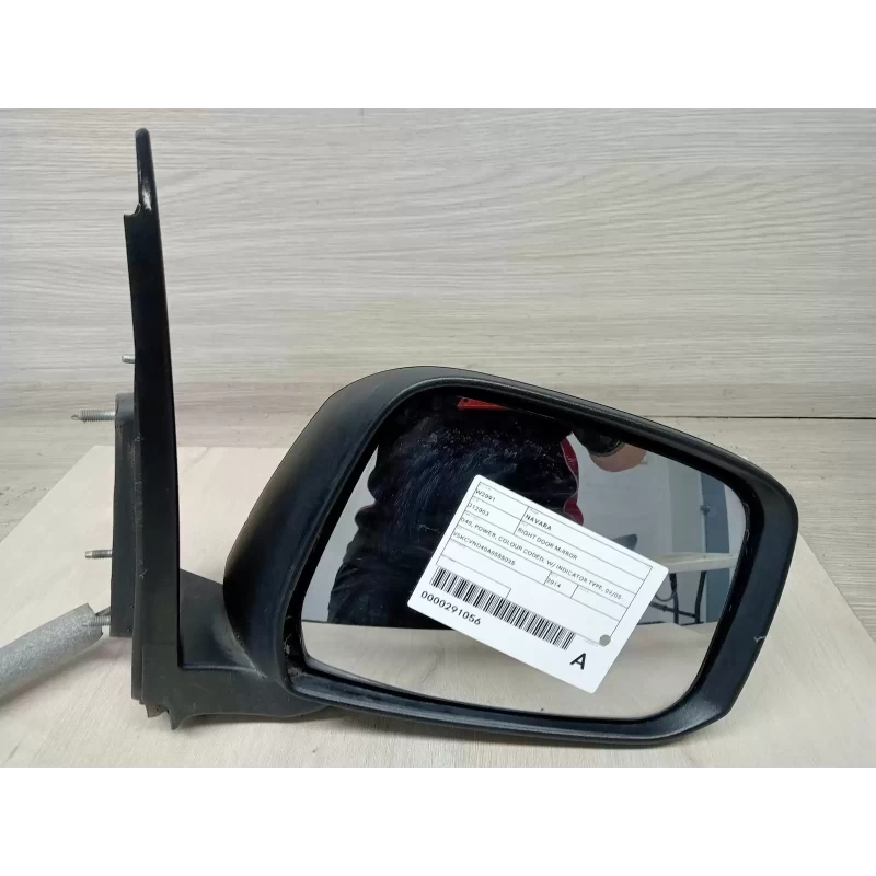 NISSAN NAVARA RIGHT DOOR MIRROR D40, POWER, COLOUR CODED, W/ INDICATOR TYPE, 09/