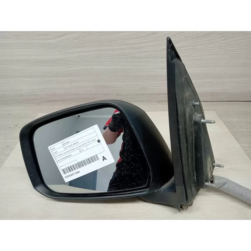NISSAN NAVARA LEFT DOOR MIRROR D40, POWER, COLOUR CODED, W/ INDICATOR TYPE, 09/0