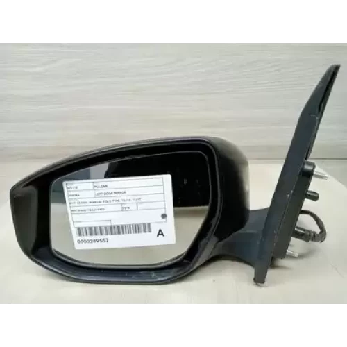 NISSAN PULSAR LEFT DOOR MIRROR B17, SEDAN, MANUAL FOLD TYPE, 12/12-12/17 2014