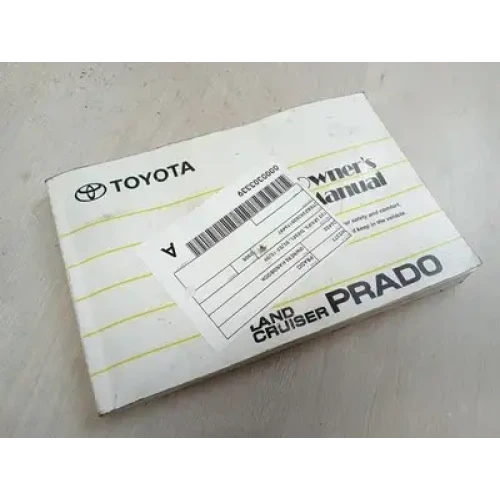 TOYOTA PRADO OWNERS HANDBOOK 120 SERIES, DIESEL, 02/03-10/09 2008
