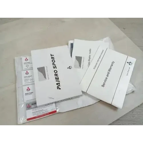 MITSUBISHI PAJERO OWNERS HANDBOOK QE, PAJERO SPORT, 10/15- 2017