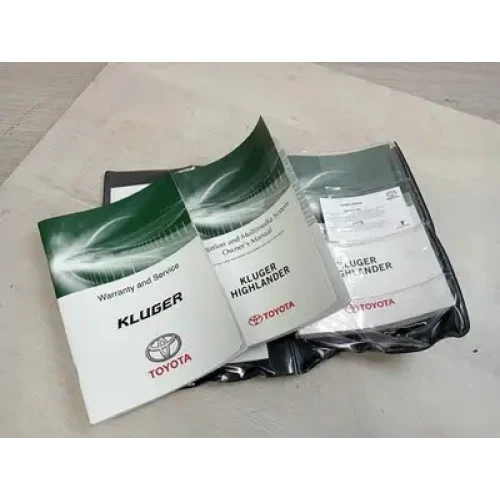 TOYOTA KLUGER OWNERS HANDBOOK XU50 SERIES, 12/13-02/21 2018 TOYOTA KLUGER OWNERS HANDBOOK XU50 SERIES, 12/13-02/21 2018