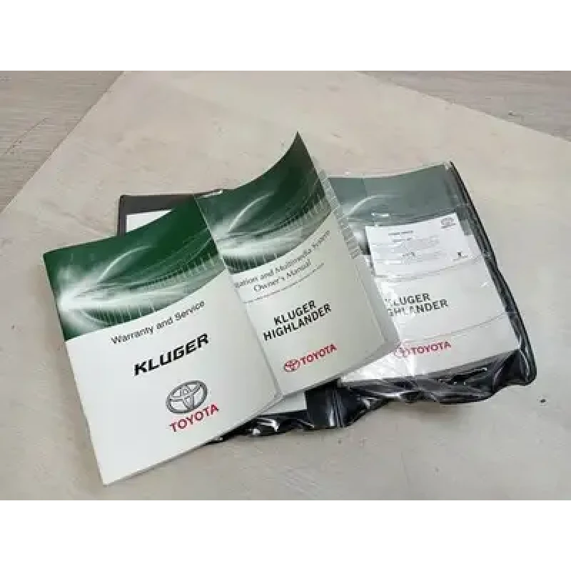 TOYOTA KLUGER OWNERS HANDBOOK XU50 SERIES, 12/13-02/21 2018