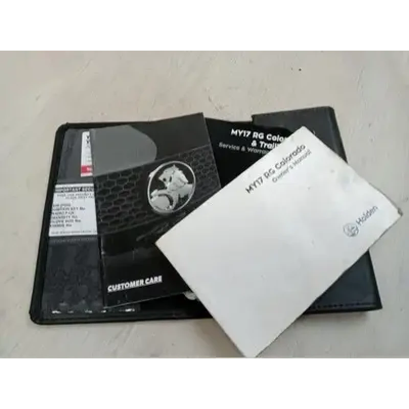 HOLDEN COLORADO OWNERS HANDBOOK RG, 01/12-12/20 2017